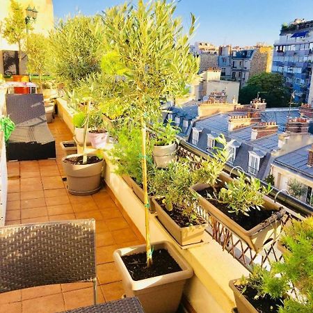 Appart Terrasse Vue Tour Eiffel ปารีส ภายนอก รูปภาพ