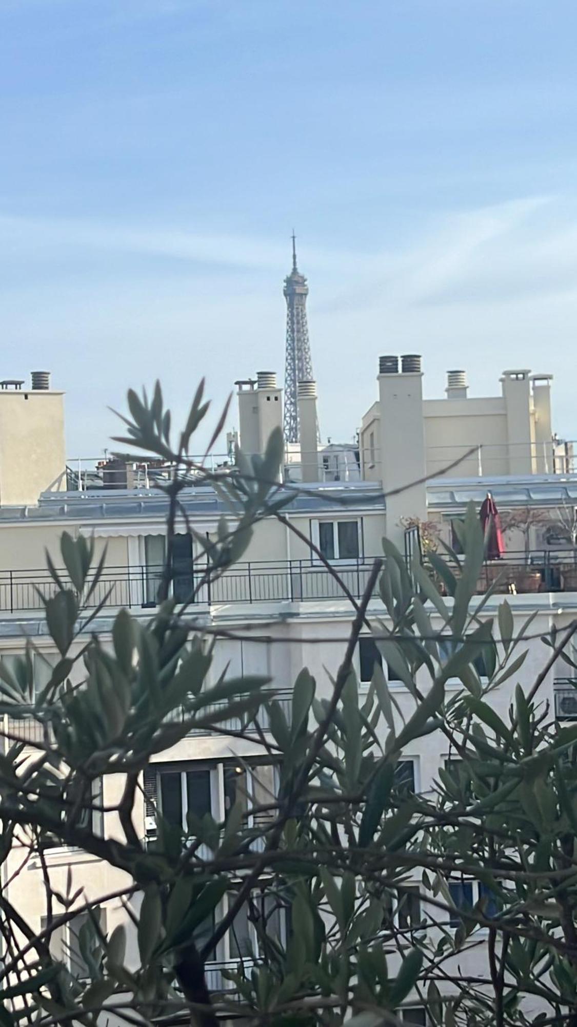 Appart Terrasse Vue Tour Eiffel ปารีส ภายนอก รูปภาพ